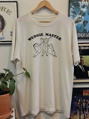 2005 Ed Edd and Eddy Wedgie Master Washed White Tee